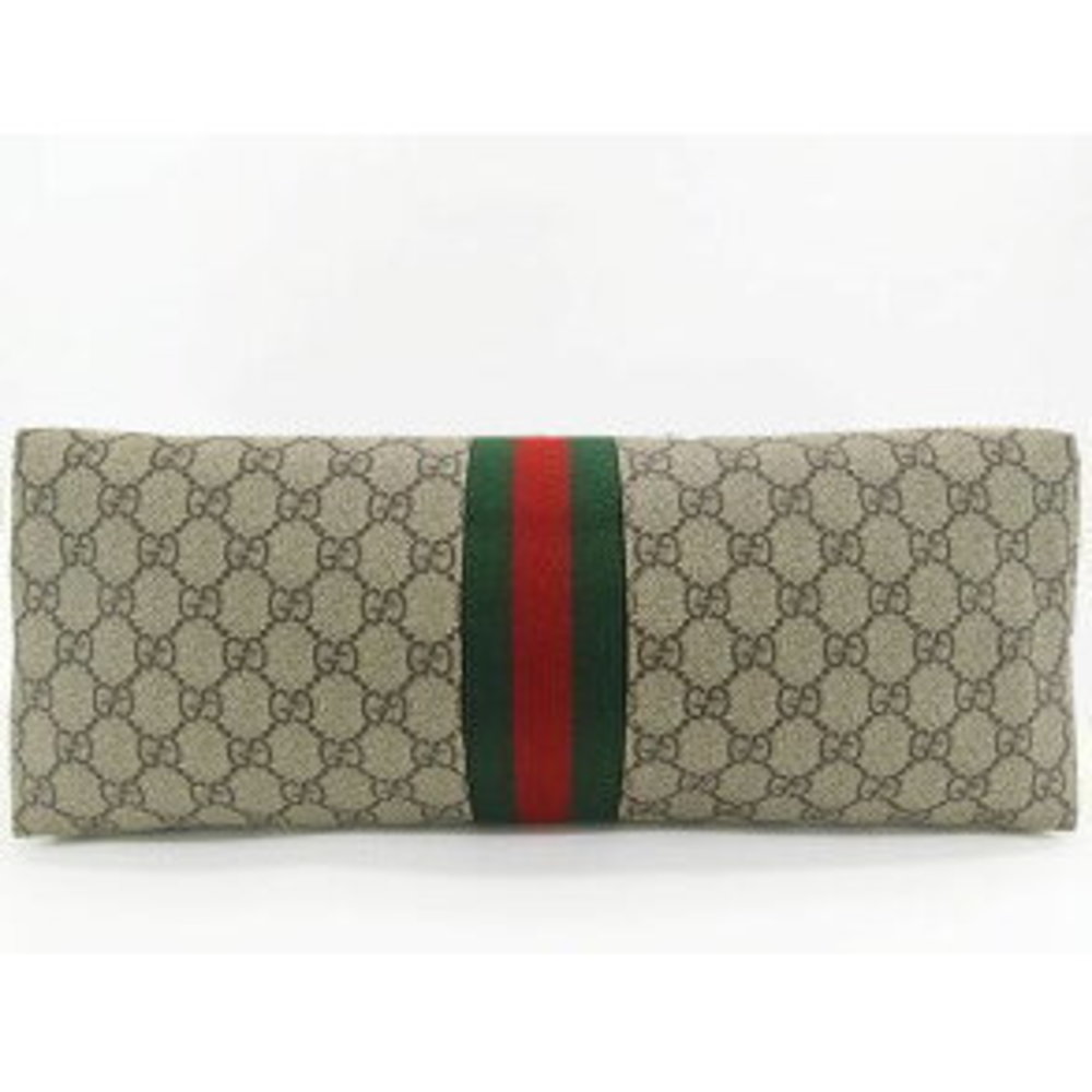 Gucci Ophidia Tote Bag GG Supreme Sherry Shoulder Bag Beige Black - Picture 5 of 9